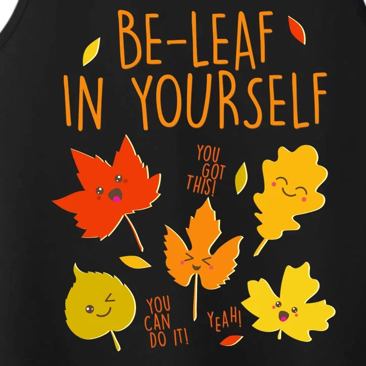 Cute Be-Leaf In Yourself Performance Tank