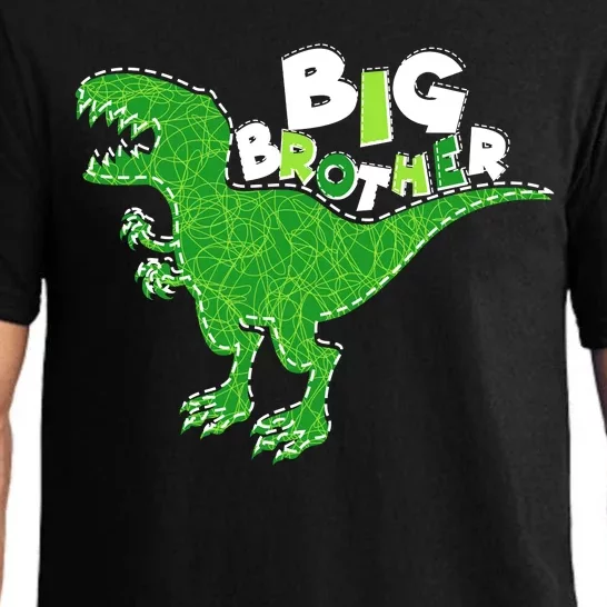 Cute Big Brother T-Rex Dinosaur Pajama Set