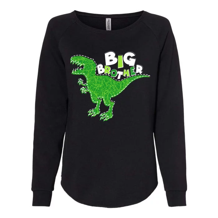 Cute Big Brother T-Rex Dinosaur Womens California Wash Sweatshirt