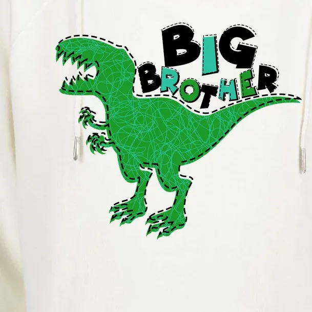 Cute Big Brother T-Rex Dinosaur Womens Funnel Neck Pullover Hood