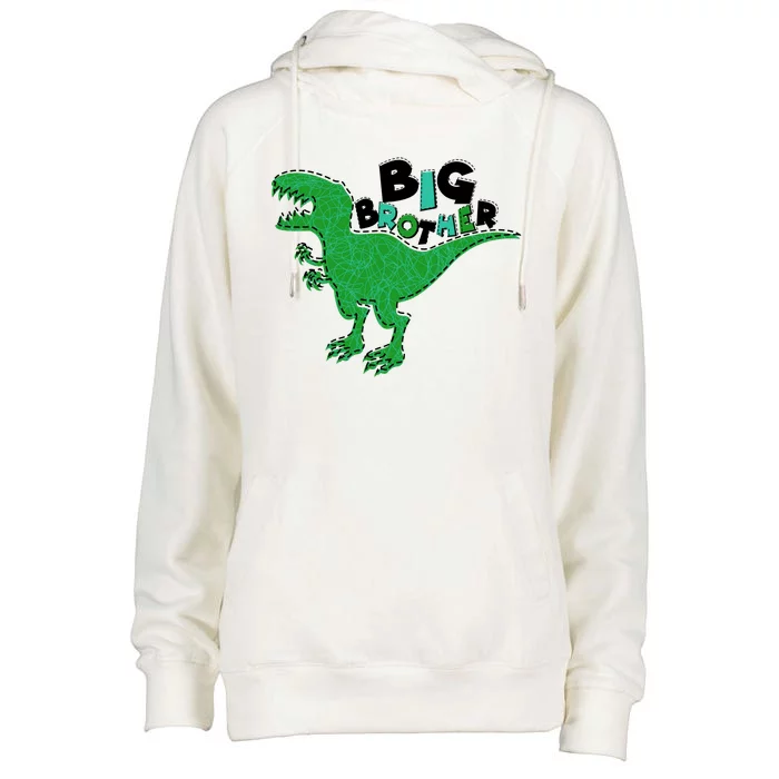 Cute Big Brother T-Rex Dinosaur Womens Funnel Neck Pullover Hood