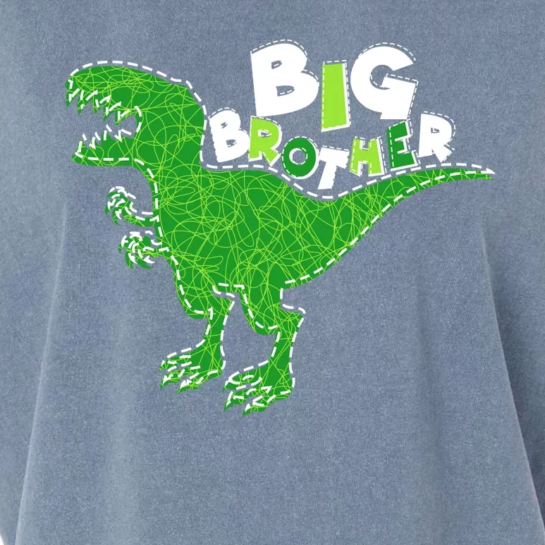 Cute Big Brother T-Rex Dinosaur Garment-Dyed Women's Muscle Tee