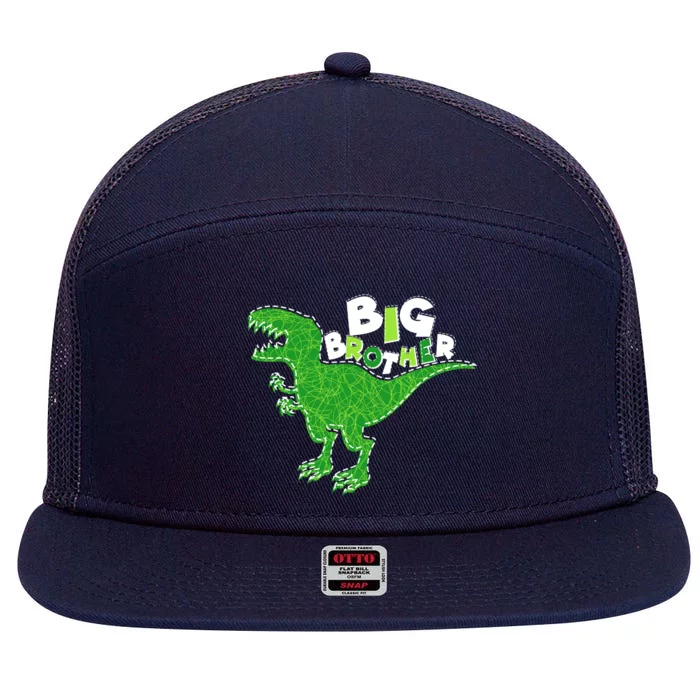 Cute Big Brother T-Rex Dinosaur 7 Panel Mesh Trucker Snapback Hat