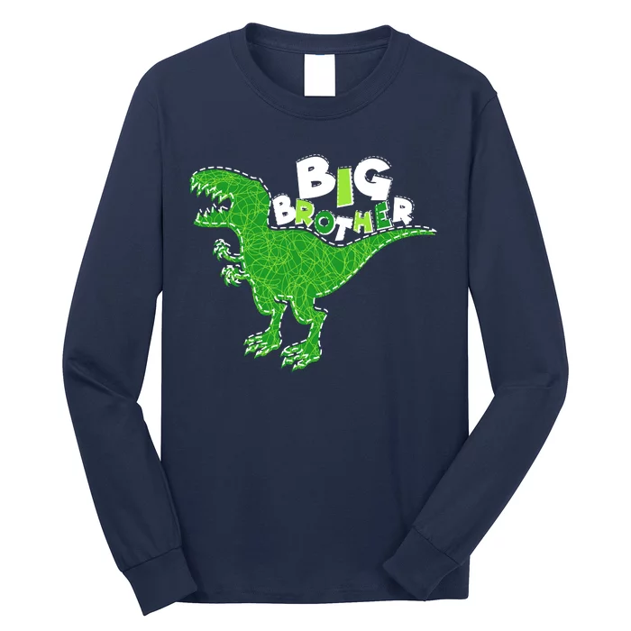 Cute Big Brother T-Rex Dinosaur Long Sleeve Shirt