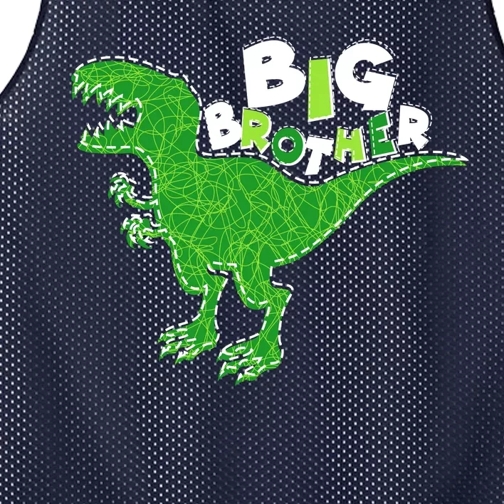 Cute Big Brother T-Rex Dinosaur Mesh Reversible Basketball Jersey Tank