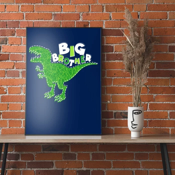 Cute Big Brother T-Rex Dinosaur Poster