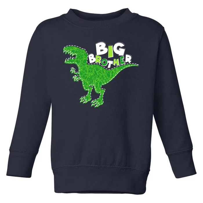 Cute Big Brother T-Rex Dinosaur Toddler Sweatshirt