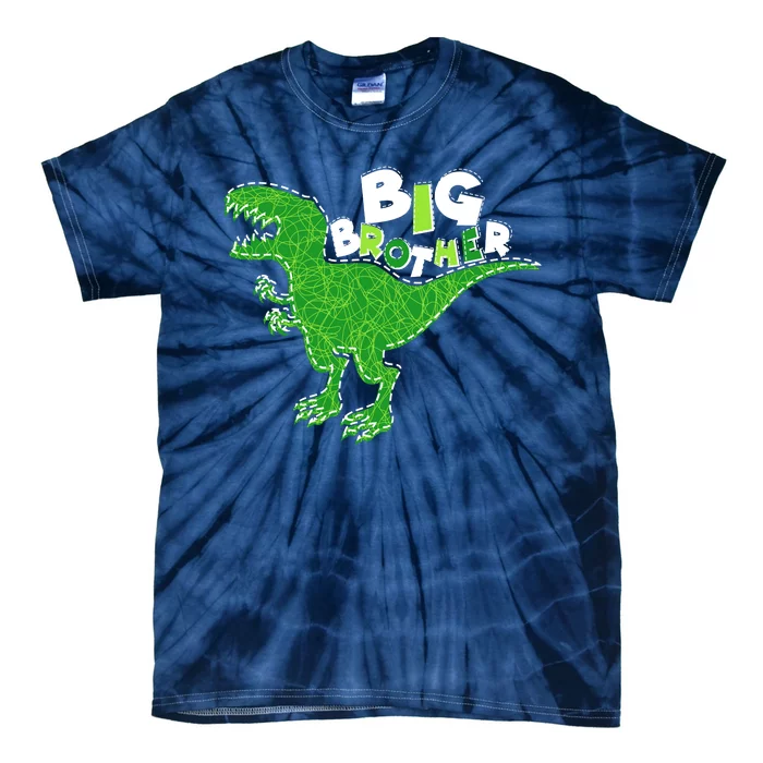 Cute Big Brother T-Rex Dinosaur Tie-Dye T-Shirt