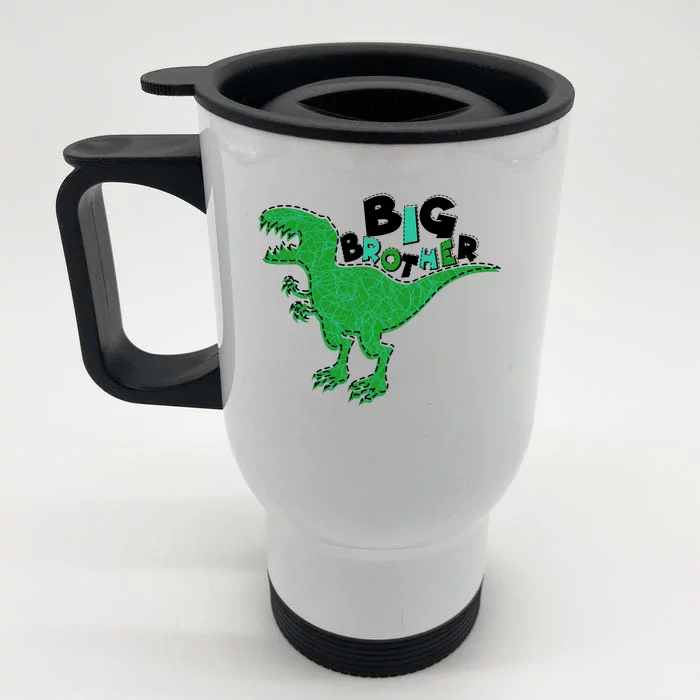 Cute Big Brother T-Rex Dinosaur Front & Back Stainless Steel Travel Mug