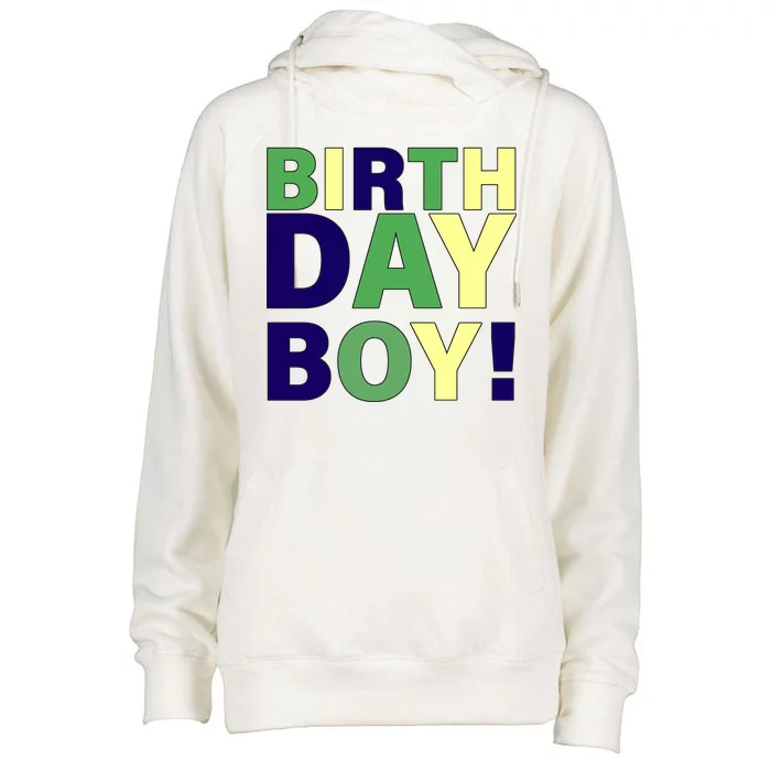 Cute Birthday Boy! Womens Funnel Neck Pullover Hood