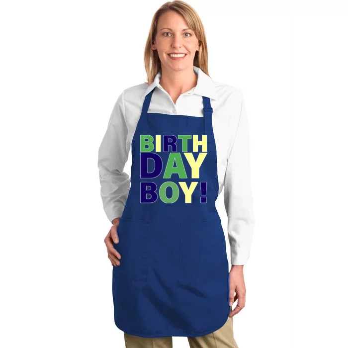 Cute Birthday Boy! Full-Length Apron With Pocket