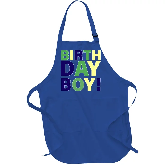 Cute Birthday Boy! Full-Length Apron With Pocket