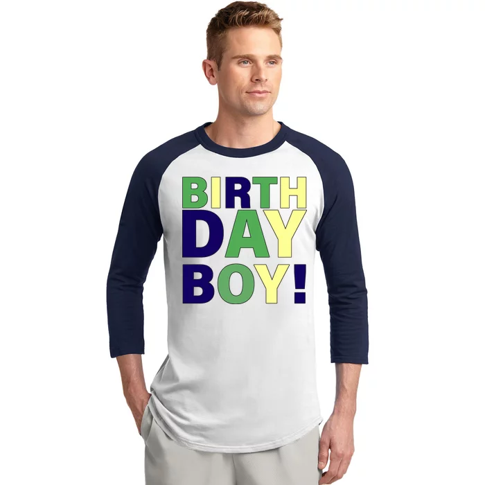 Cute Birthday Boy! Baseball Sleeve Shirt