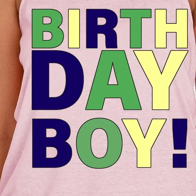 Cute Birthday Boy! Women's Knotted Racerback Tank