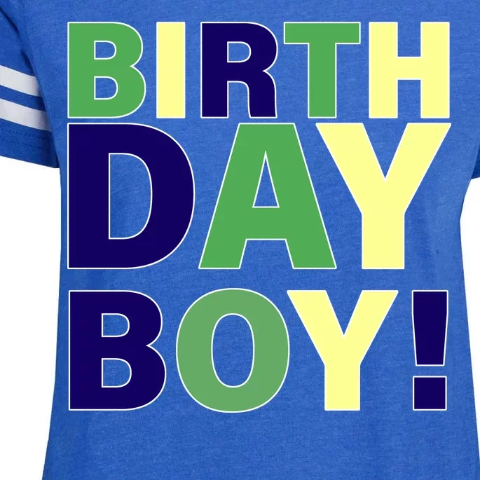 Cute Birthday Boy! Enza Ladies Jersey Football T-Shirt