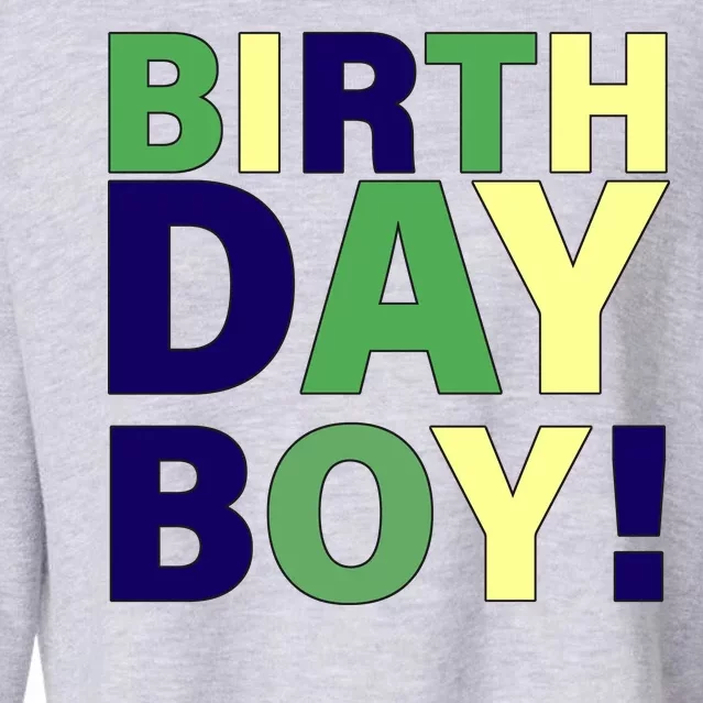 Cute Birthday Boy! Cropped Pullover Crew