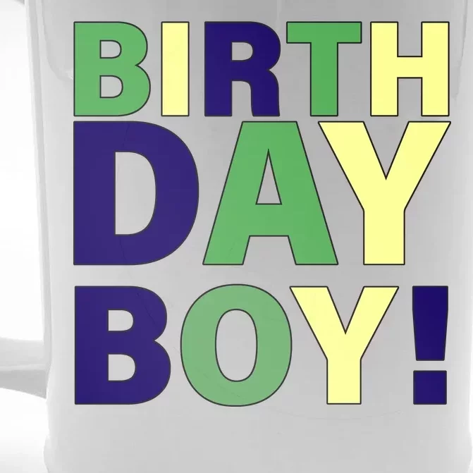 Cute Birthday Boy! Front & Back Beer Stein