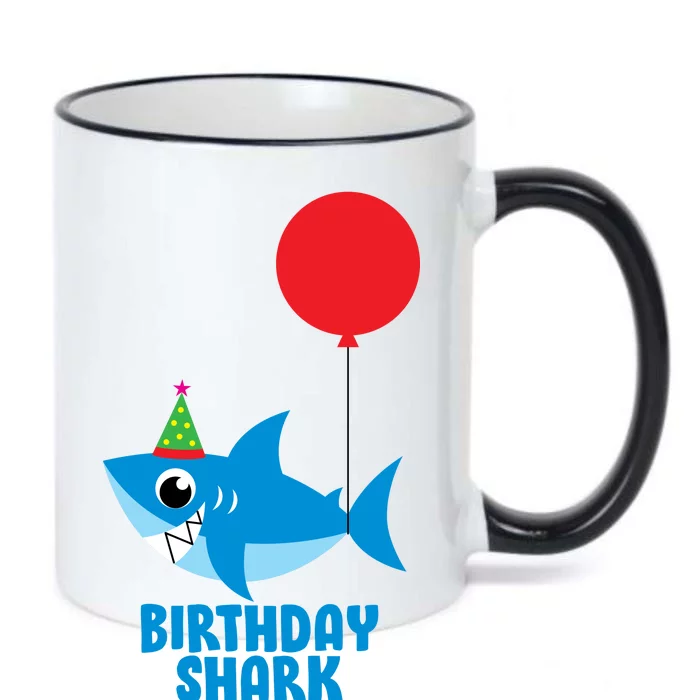 Cute Birthday Shark Doo Doo Doo Black Color Changing Mug