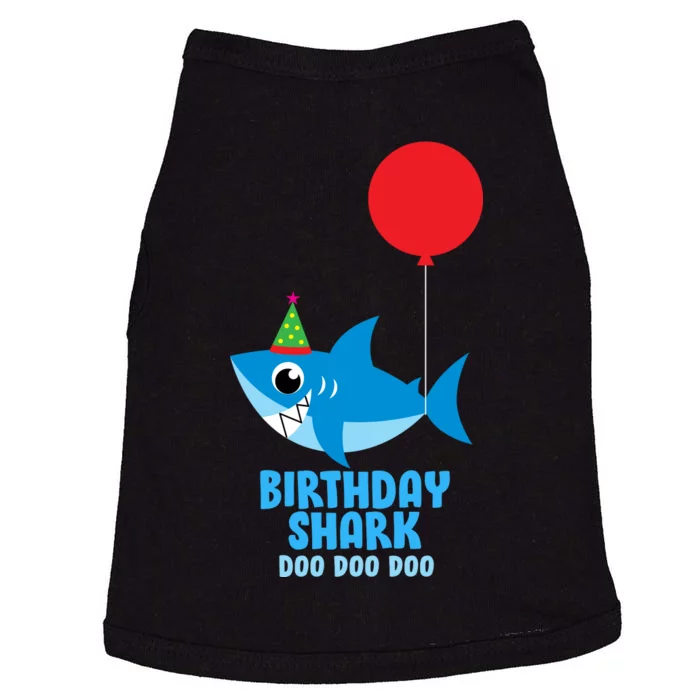 Cute Birthday Shark Doo Doo Doo Doggie Tank