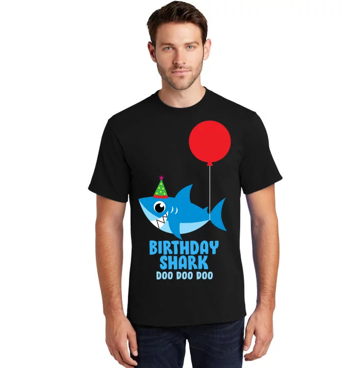 Cute Birthday Shark Doo Doo Doo Tall T-Shirt