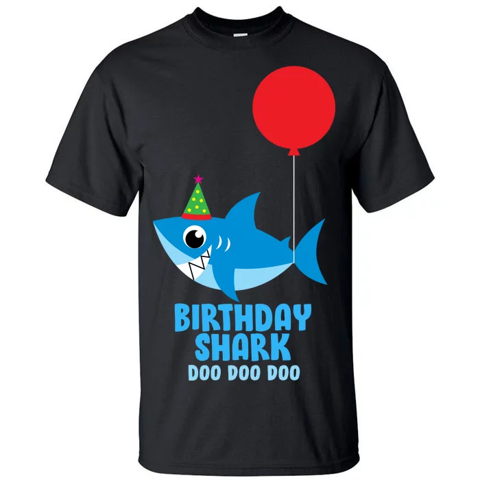 Cute Birthday Shark Doo Doo Doo Tall T-Shirt