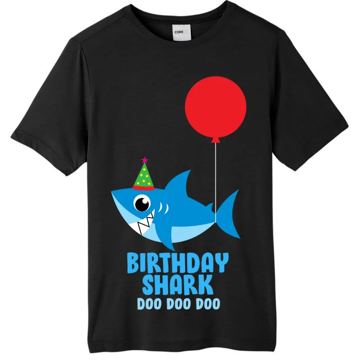 Cute Birthday Shark Doo Doo Doo ChromaSoft Performance T-Shirt