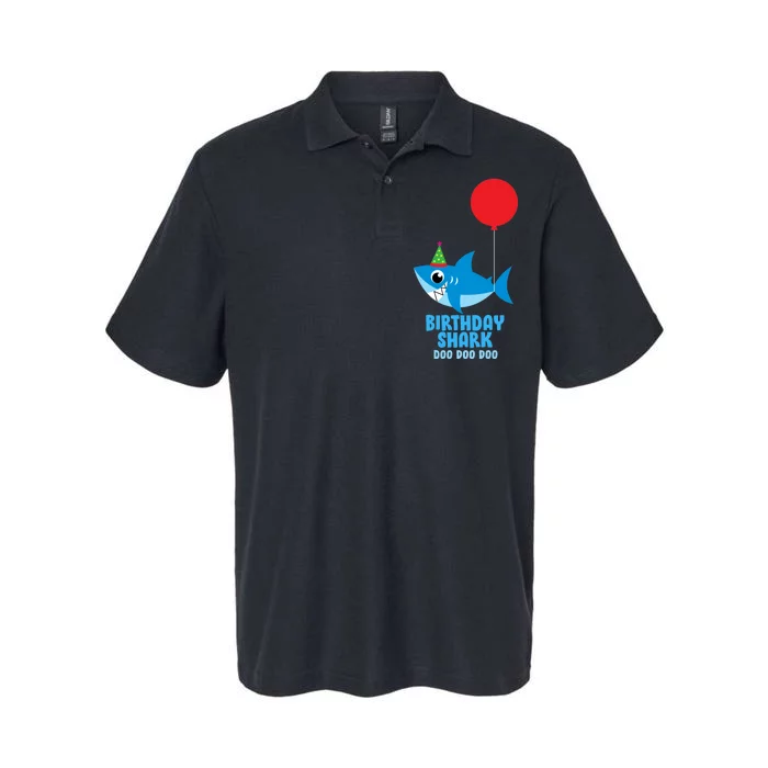 Cute Birthday Shark Doo Doo Doo Softstyle Adult Sport Polo