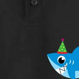 Cute Birthday Shark Doo Doo Doo Dry Zone Grid Performance Polo