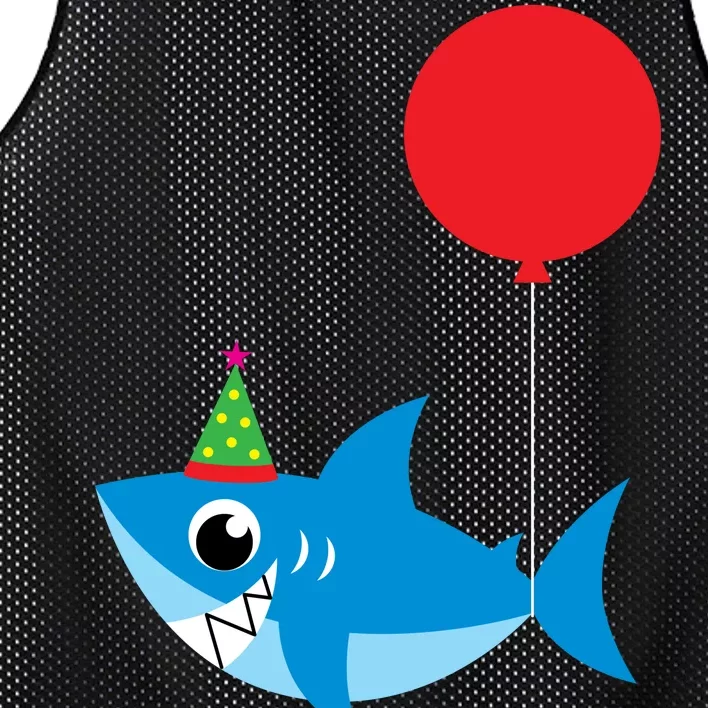 Cute Birthday Shark Doo Doo Doo Mesh Reversible Basketball Jersey Tank