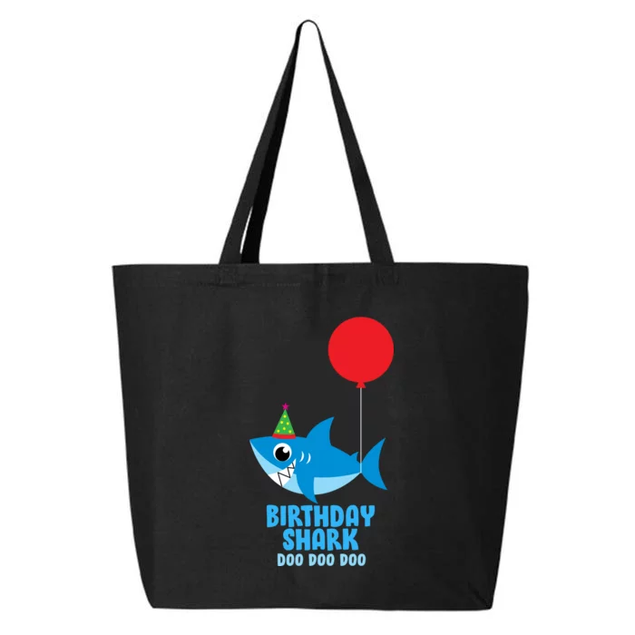 Cute Birthday Shark Doo Doo Doo 25L Jumbo Tote