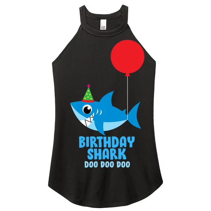 Cute Birthday Shark Doo Doo Doo Women’s Perfect Tri Rocker Tank