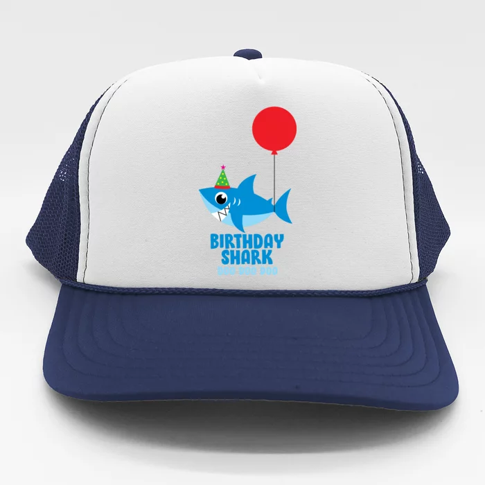 Cute Birthday Shark Doo Doo Doo Trucker Hat