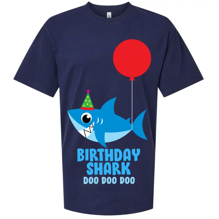 Cute Birthday Shark Doo Doo Doo Sueded Cloud Jersey T-Shirt