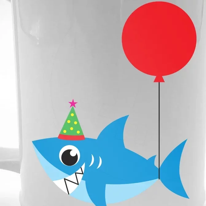 Cute Birthday Shark Doo Doo Doo Front & Back Beer Stein