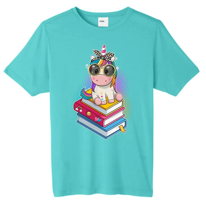 Cute Book Lover Unicorn Back to School ChromaSoft Performance T-Shirt