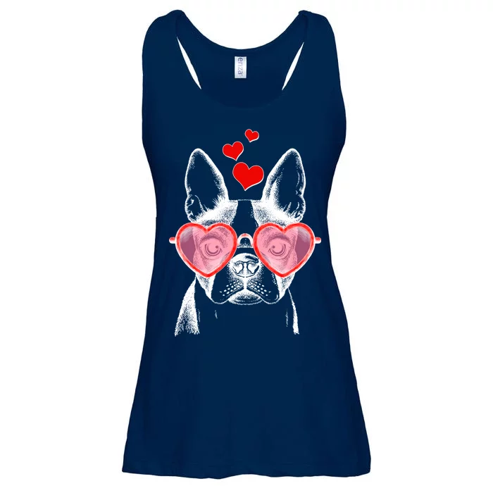 Cute Boston Terrier Ladies Essential Flowy Tank