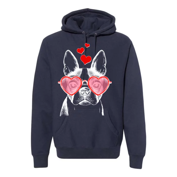 Cute Boston Terrier Premium Hoodie