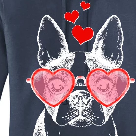 Cute Boston Terrier Women's Pullover Hoodie