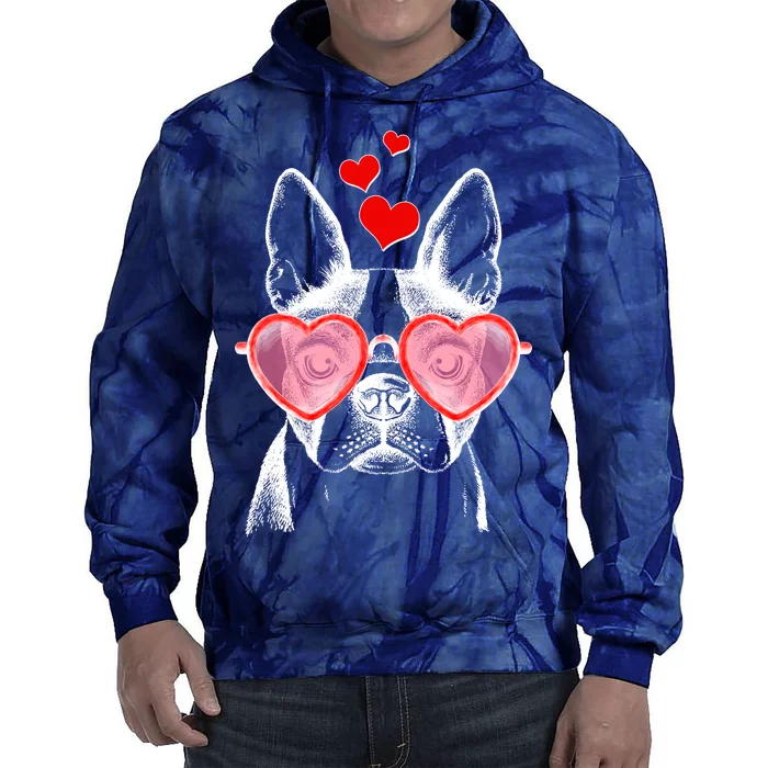 Cute Boston Terrier Tie Dye Hoodie