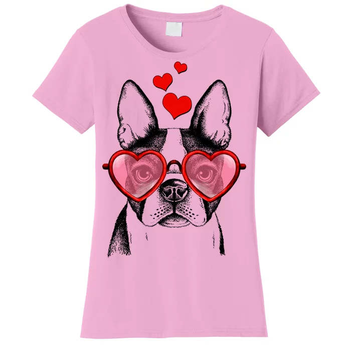 Cute Boston Terrier Women's T-Shirt