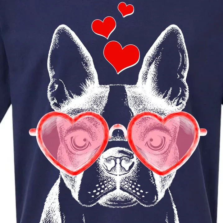 Cute Boston Terrier Sueded Cloud Jersey T-Shirt