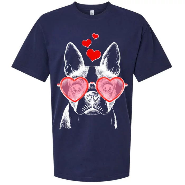 Cute Boston Terrier Sueded Cloud Jersey T-Shirt