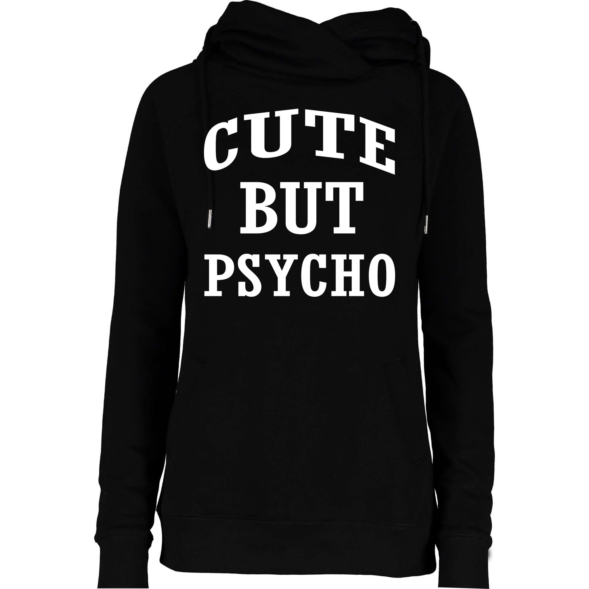 Cute But Psycho Shirt Funny Baseball Tee Long Sleeve