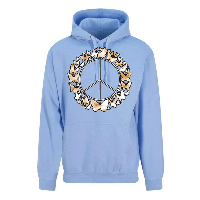 Cute Butterfly Peace Sign Unisex Surf Hoodie