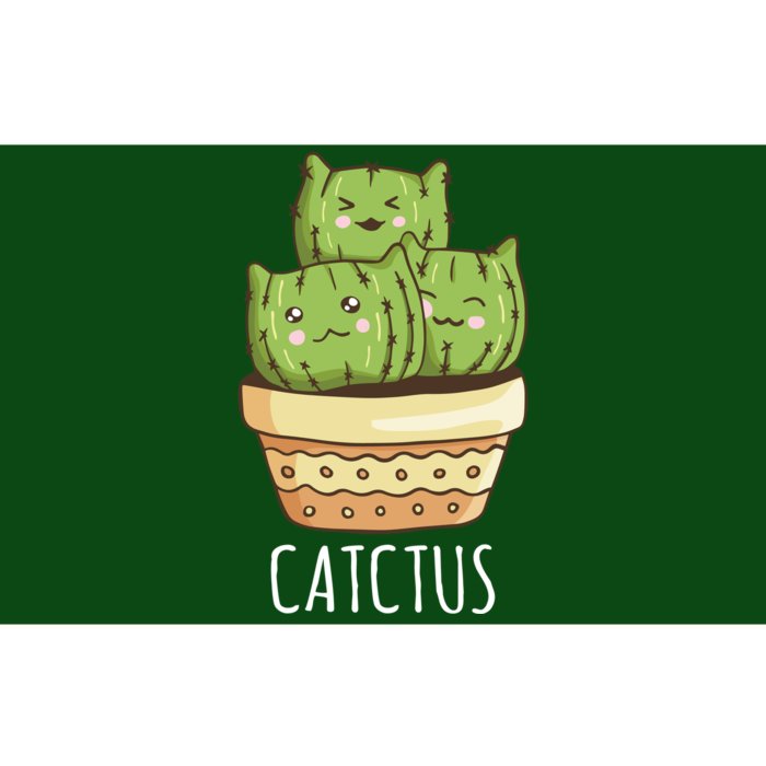 Cute Cactus Three Cats Bumper Sticker