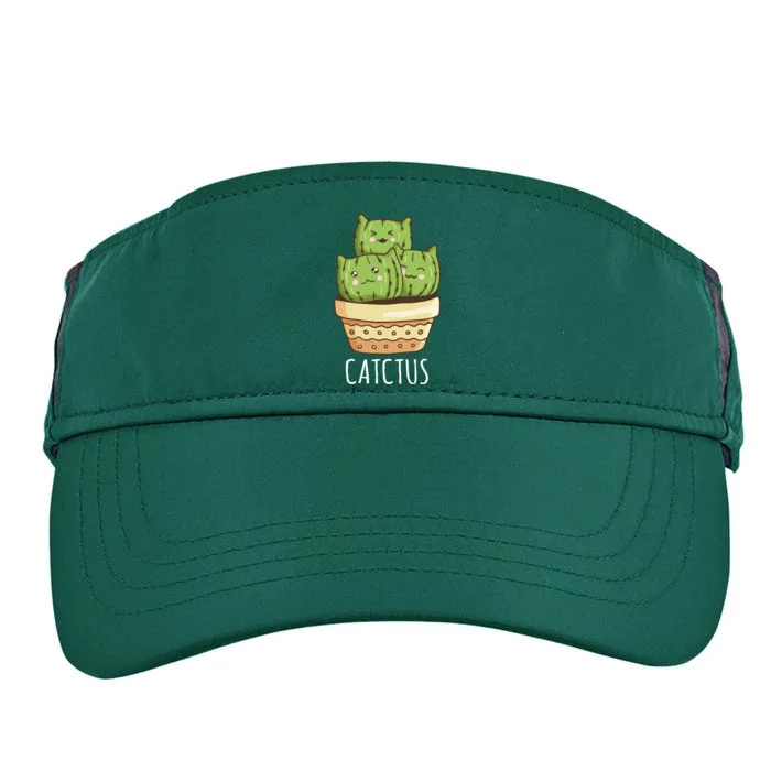 Cute Cactus Three Cats Adult Drive Performance Visor