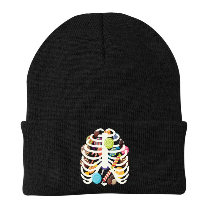 Cute Candy Skeleton Rib Cage Halloween Knit Cap Winter Beanie