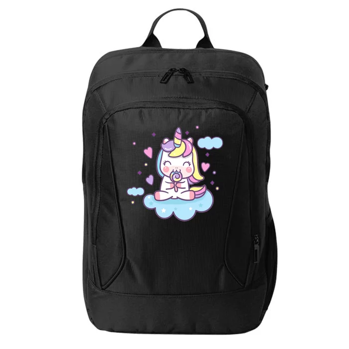 Cute Candy Unicorn City Backpack