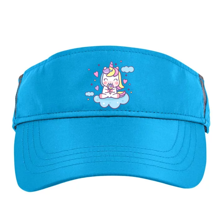 Cute Candy Unicorn Adult Drive Performance Visor