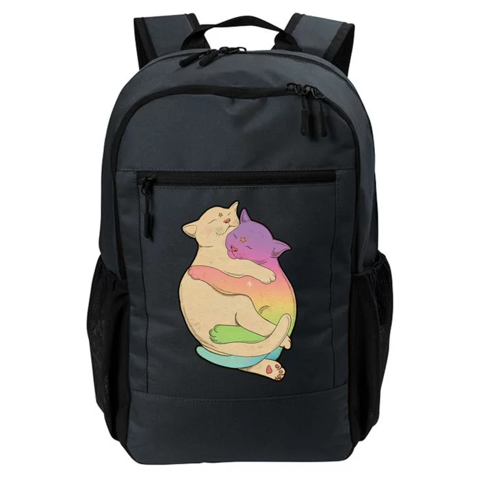 Cute Cat Love Hugging Out Daily Commute Backpack